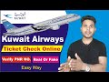 Kuwait Airways Flight PNR Status Check Status Kuwait Airways Online Check In Mobile