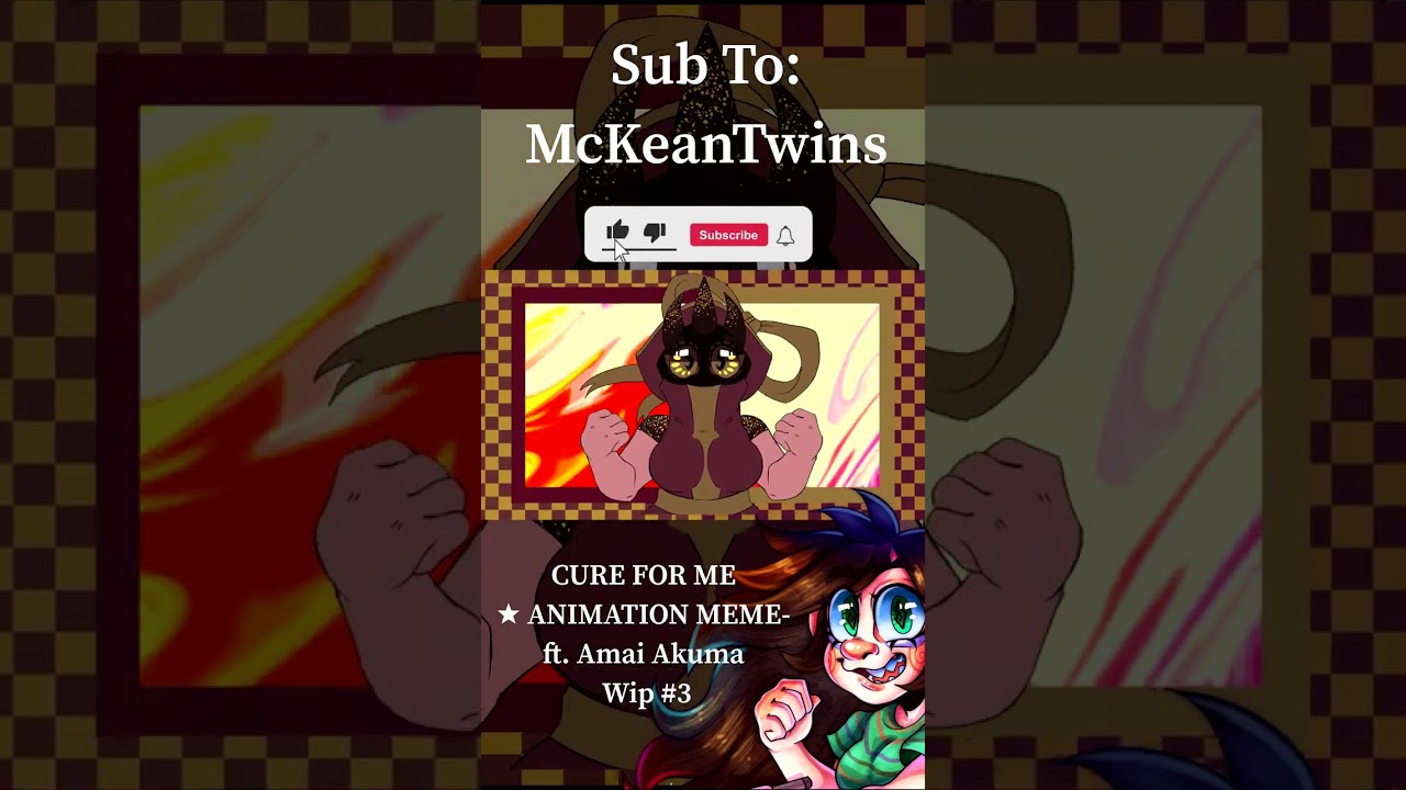 CURE FOR ME ★ ANIMATION MEME- ft. Amai Akuma Wip #3 #shorts
