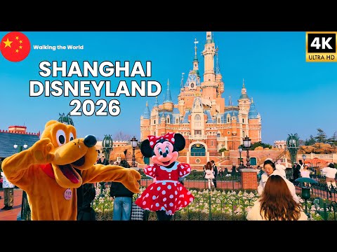 Shanghai Disneyland 2026 FULL Park Tour | Disney’s Biggest Castle in the World [4K]