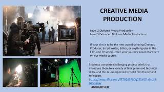 Art, Design and Media Courses Webinar - November 9th 2021