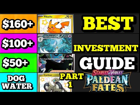 What Are The BEST Scarlet & Violet Paldean Fates Cards To Invest In 2024? (Price Guide Tier List)