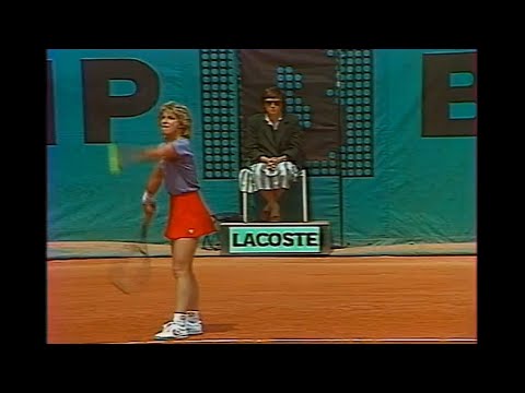 Chris Evert vs. Hana Mandlikova Roland Garros 1986 SF 💛