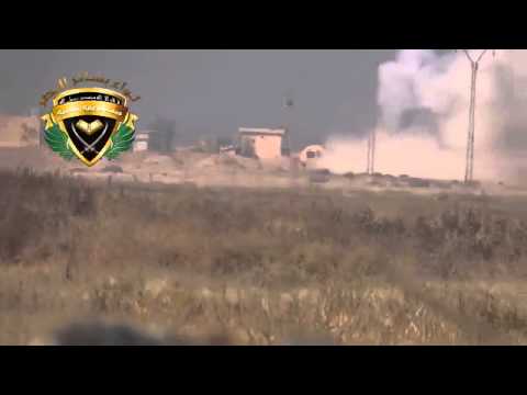 استهدف عربة بي ام بي في كتيبة الصواريخ من قبل جبهة الجهاد والبناء الإسلامية ضمن معركة البيعة