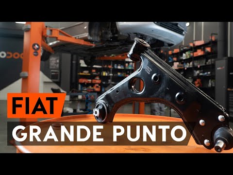 How to change front suspension arm / front control arm on FIAT PUNTO 199 [TUTORIAL AUTODOC]