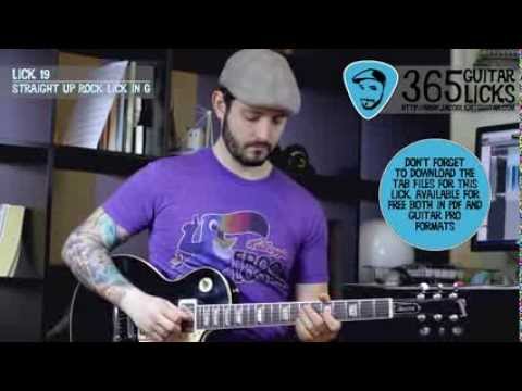 Lick 19/365 - Straight Up Rock Lick in G | 365 Guitar Licks Project