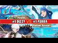 GGST 🔥 #1 DIZZY (Peluna) vs #1 ASUKA (Radiant Revival!) | High Level Gameplay