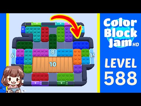 Color Block Jam Level 588 Solution Walkthrough