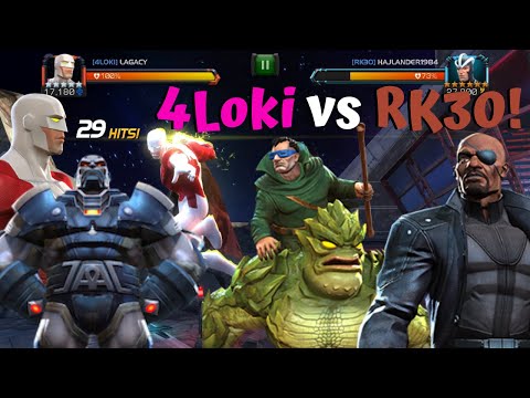 Guardian&Apocalypse On War Attack?! 4Loki vs RK30! - Marvel Contest of Champions