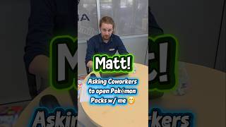 Ripping a Pokémon pack with my new Coworker & surprising him with them 😄 #pokemon