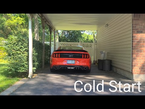Mustang GT Double Helix X Pipe and Muffler Delete - (Cold Start)