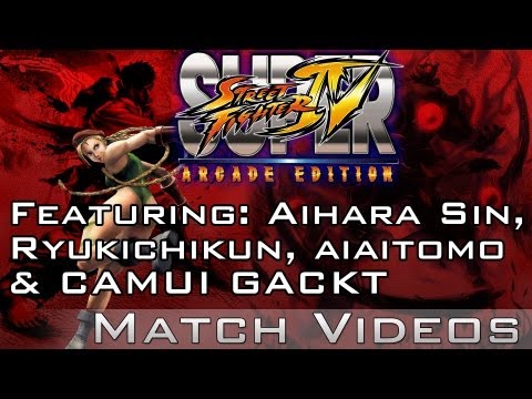 SSF4 AE 2012 Aihara Sin (Sakura) Vs Ryukichikun (Fei) & Aiaitomo (Juri) Vs CAMUI GACKT (Sagat)