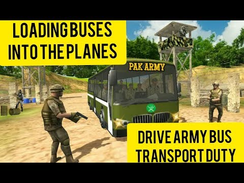 Drive Army Bus Transport Duty | loading Buses into the plane | Gameplay#07 | Waleed Gamer
