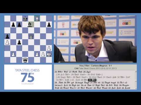 Tata Steel Chess 2013 - Analysis - Hou v.s. Carlsen round 9