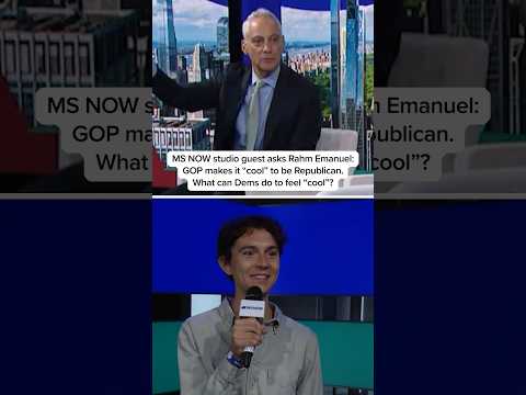MS NOW studio guest asks Rahm Emanuel: What can Dems do to feel 'cool'?