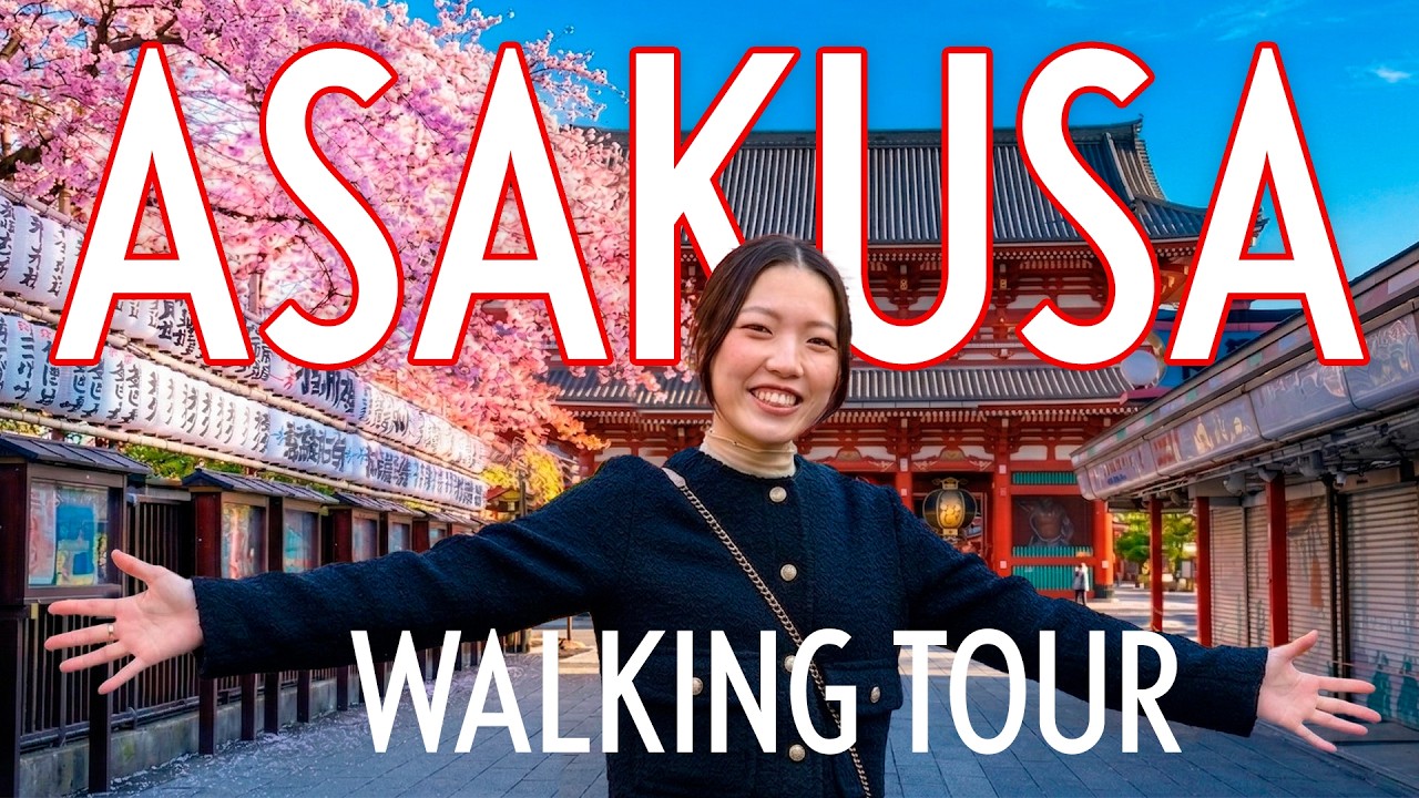 浅草で日本語、聞き取れる？🇯🇵食べ歩きウォーキングツアー【日本語・英語字幕】