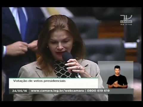 Dep. Angela Albino (PCdoB) se posiciona favorável ao veto a item da Lei Antiterrorismo