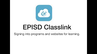EPISD Classlink - Signing into websites and programs (iPad)