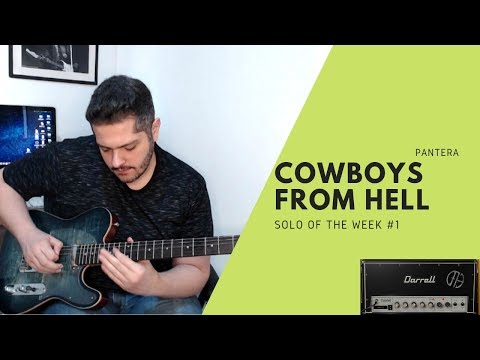 Playing Cowboys From Hell with a TELECASTER! - Amplitube 4 Dimebag Darrell CFD