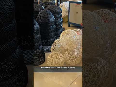 Premium Rattan Lighting Factory: High-Volume Craftsmanship