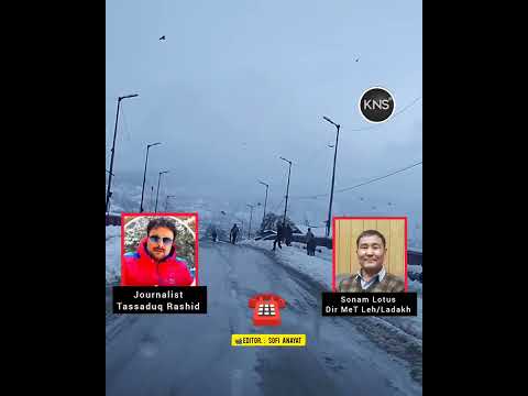 Latestweather update by Dir MET,Leh Ladakh ,#SonamLotus.#Snowfall #weather #Advice