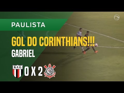 GOL (GABRIEL) - BOTAFOGO-SP X CORINTHIANS - 11/03 - PAULISTA 2018
