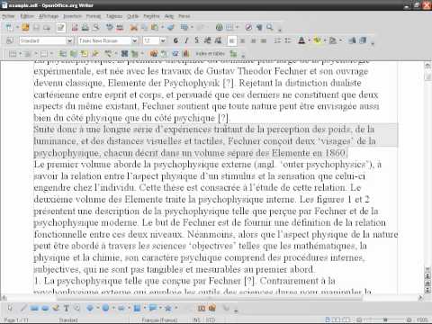 comment colorier sur open office