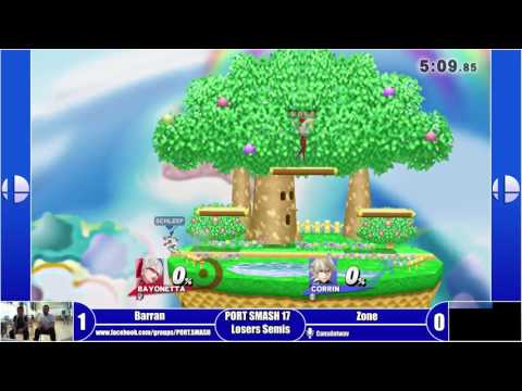 PORT SMASH 17 - Singles Top 8 - Losers Semis - Zone (Corrin) Vs Barran (Bayo)