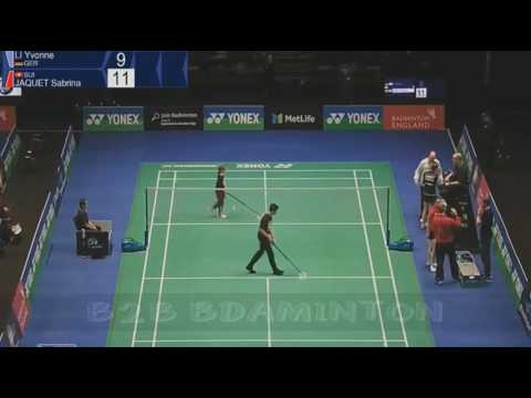 2017 Yonex All England Open Q WS Yvonne Li vs Sabrina Jaquet