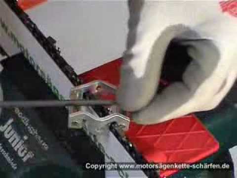 Die Motorsägenkette richtig schärfen - Teil 3: Schärfen mit der Rundfeile.