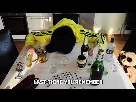 Finishing Neighbor Vadim's drink for him.