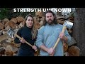 World's Strongest Man VS Wood Chopping Champion (Basque Country Ep 2) - Strength Unknown