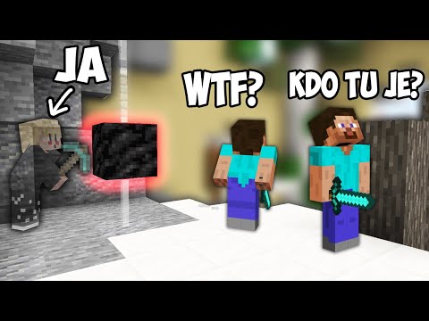 Hrám Minecraft Minihry CELÝ ČAS NEVIDITEĽNÝ - Trolling