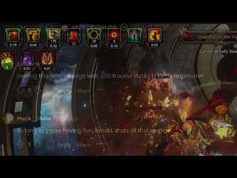 POE 3.22 PHANTASMAL INFERNAL BLOW TRAUMA STACK DOUBLE DIP DAMAGE NEVER USE BONESHATTER AGAINe