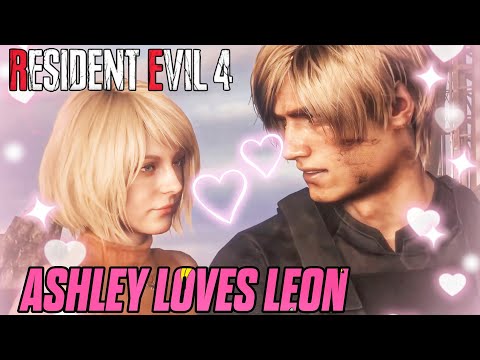 Ashley Has a Crush on Leon All Scenes | Leon's Reaction on Ashley Flirting Resident Evil 4 Remake