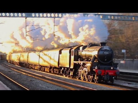 Black Five 45212 charges through Tamworth on the WCML Fast Line! | The Cheshireman | 15/3/25