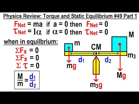 Physics Review: Torque and Static Equilibrium #49 Part 1