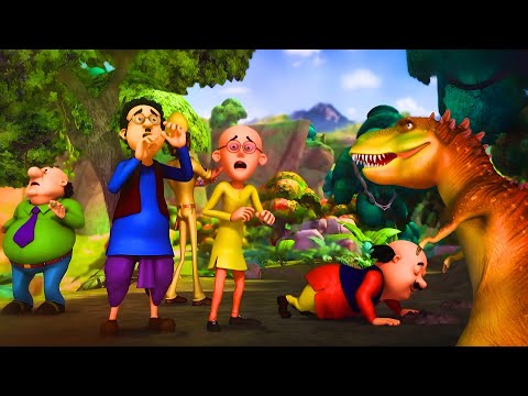 Motu Patlu और Friends फंसे Dinosaur Chase में | Motu Patlu - Dino Invasion