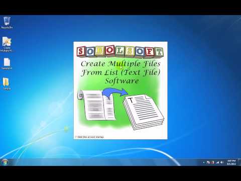 Create Multiple Files From Text File List Software