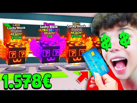 MIO FIGLIO HA RUBATO LA MIA CARTA PER SHOPPARE I NUOVI LUCKY BLOCK COSTOSISSIMI su STEAL A BRIANROT!