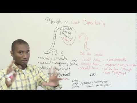 Could have, would have, should have - modals of lost opportunity