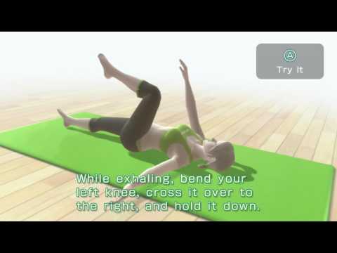 WORKOUT ~ OVERINDULGED ~ BASIC RUN; DIGESTION ~ SPINAL TWIST; CIRCULATION ~ PALM TREE ~ Wii FIT U