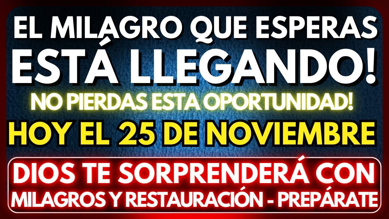DIOS TE SORPRENDERÁ CON MILAGROS Y RESTAURACIÓN - PREPÁRATE