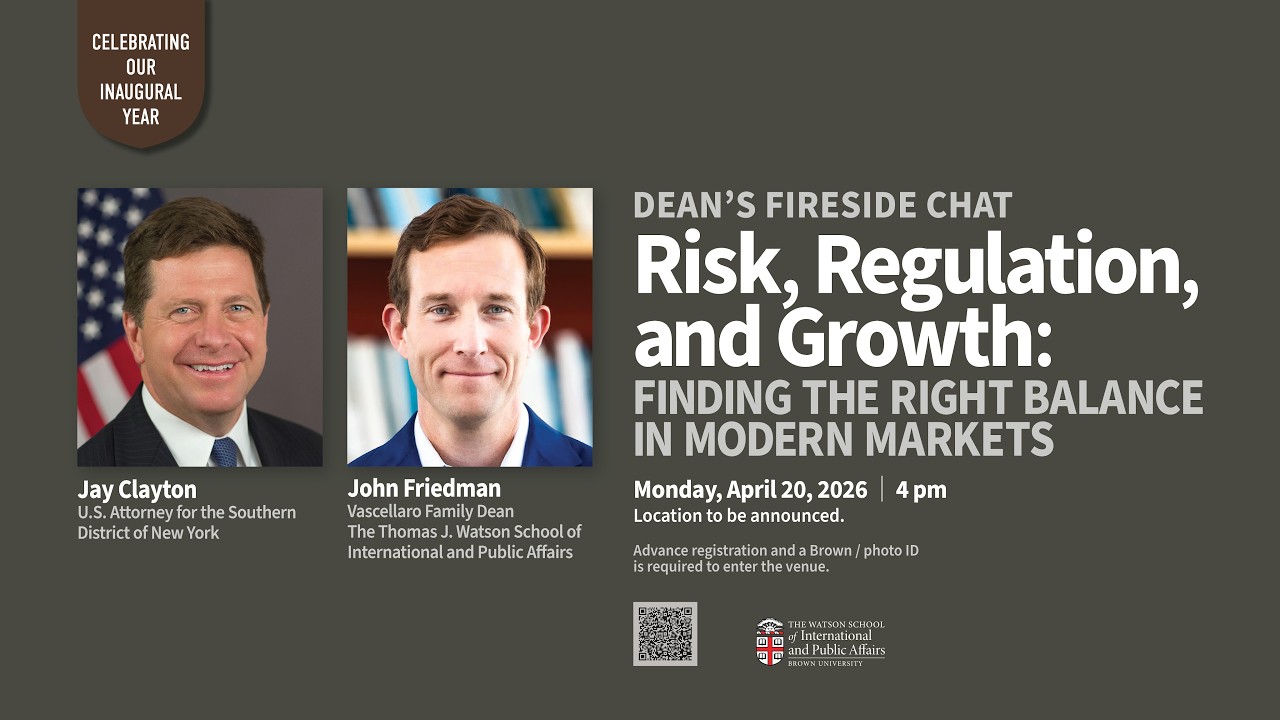Dean’s Fireside Chat with Jay Clayton — Risk, Regulation, and Growth: Finding the Right Balance
