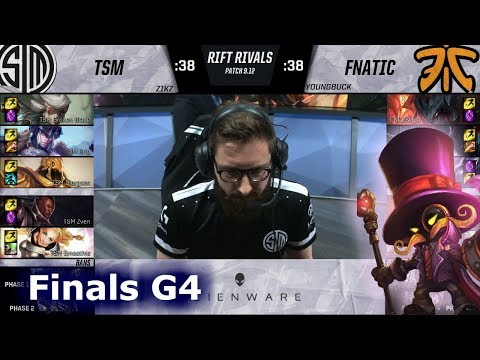 TSM vs Fnatic | Game 4 Relay Race Finals NA vs EU Rift Rivals 2019 LoL | TSM vs FNC