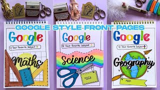 Google Theme Front Page Ideas 🎨 | 13 Creative & Colorful Ideas for Any Subject