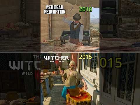 RDR 1 (2010) VS The Witcher 3 (2015) - NPC Butcher Comparison