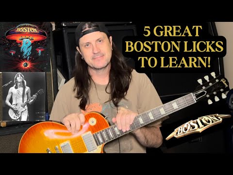 5 Great Boston Riffs To Learn - Peace Of Mind,Hitch A Ride,Smokin,More Than A Feeling,R N R Band