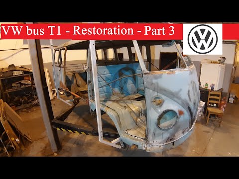 VW bus T1 - PART 3 - driver's cab floor removal