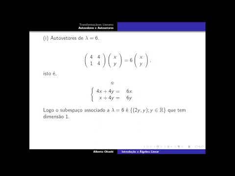 Aula 26. Semestre 2 / 2021 - Introdução a Algebra Linear