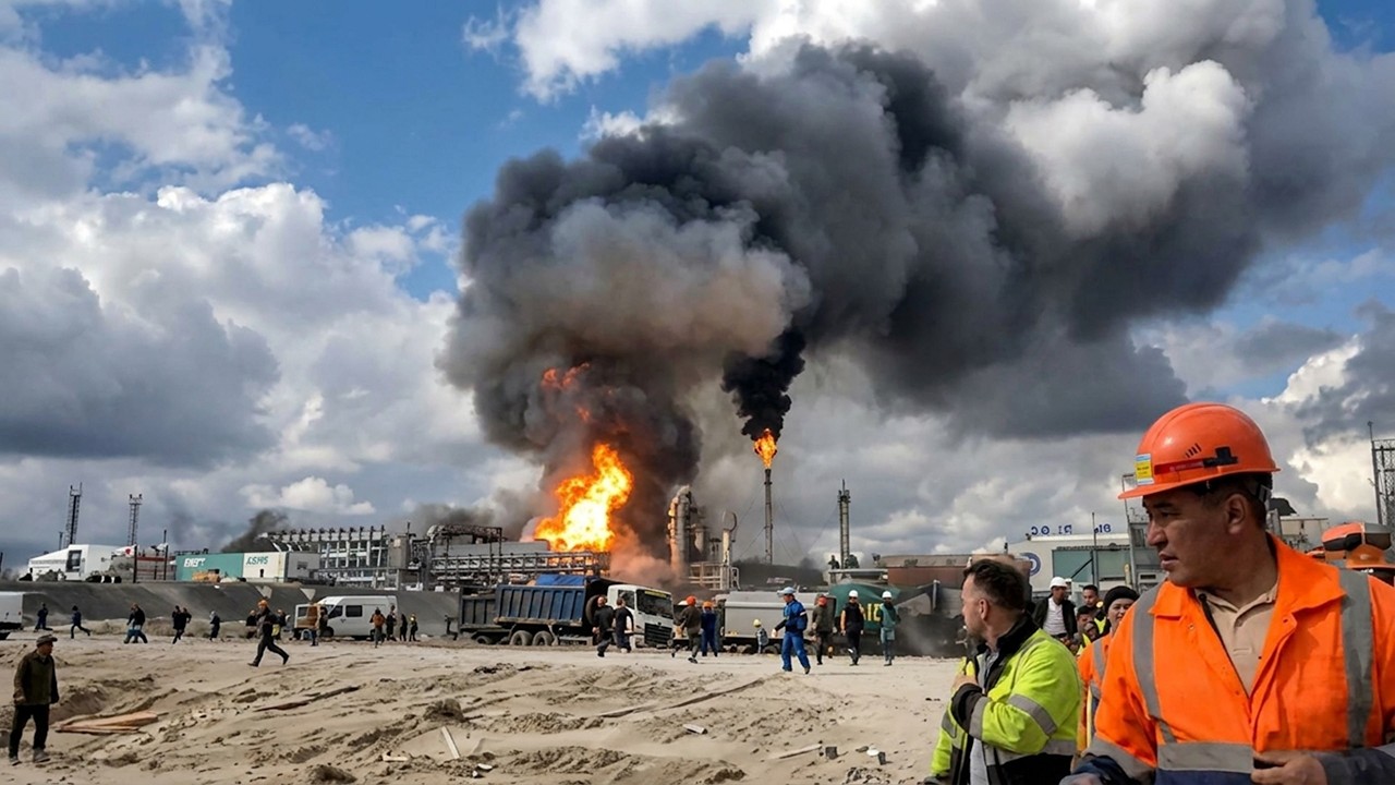 'A MASSIVE EXPLOSION' - FIRE ENGULFED HUGE RUSSIAN AMUR GAS CHEMICAL COMPLEX  || 2026